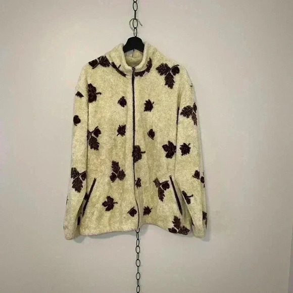 Vintage Nanuk All Over Pint Leaf Fleece - Picture 1 of 6